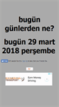 Mobile Screenshot of bugungunlerdenne.com