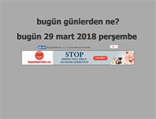 Tablet Screenshot of bugungunlerdenne.com